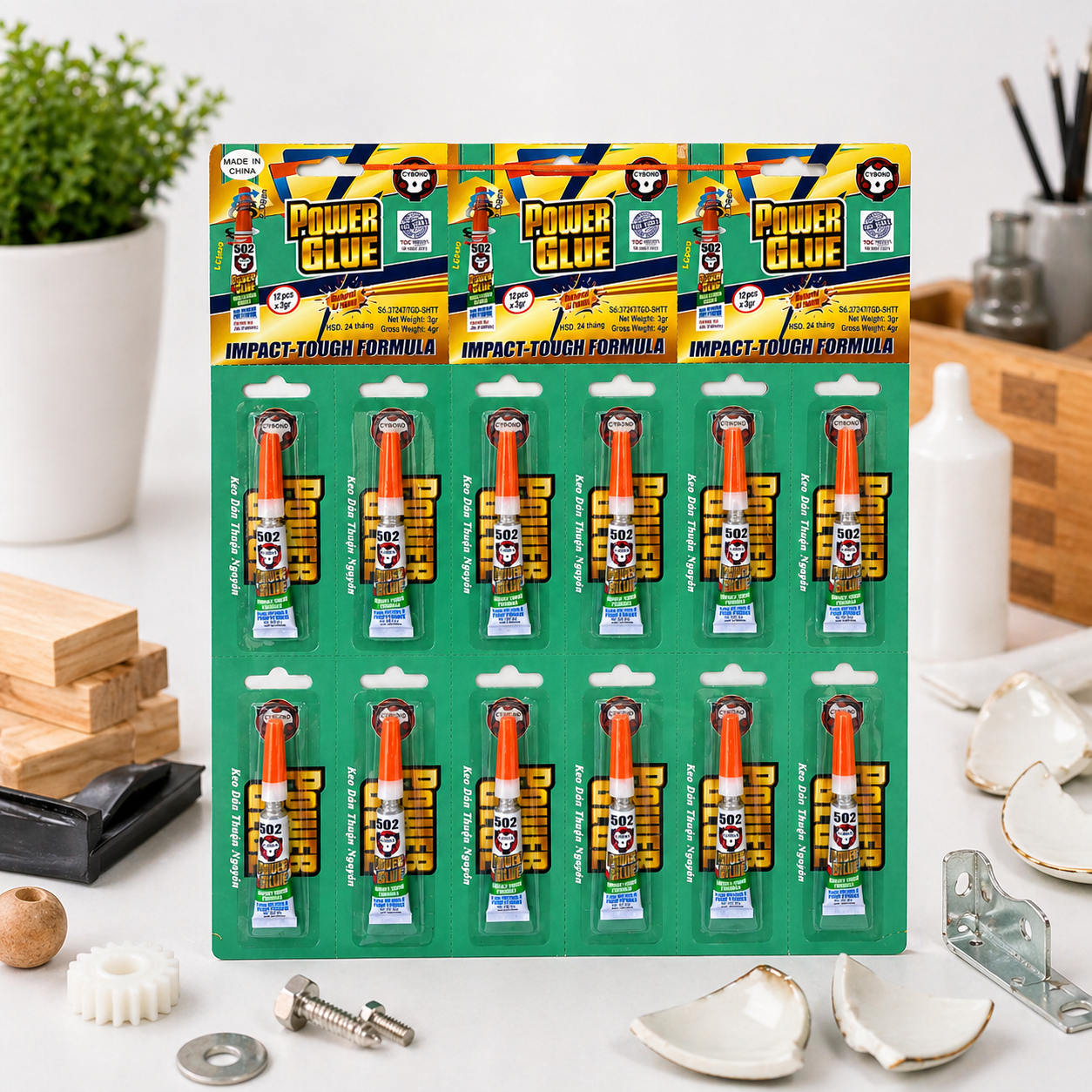 Power Glue 502 Impact-Tough Formula